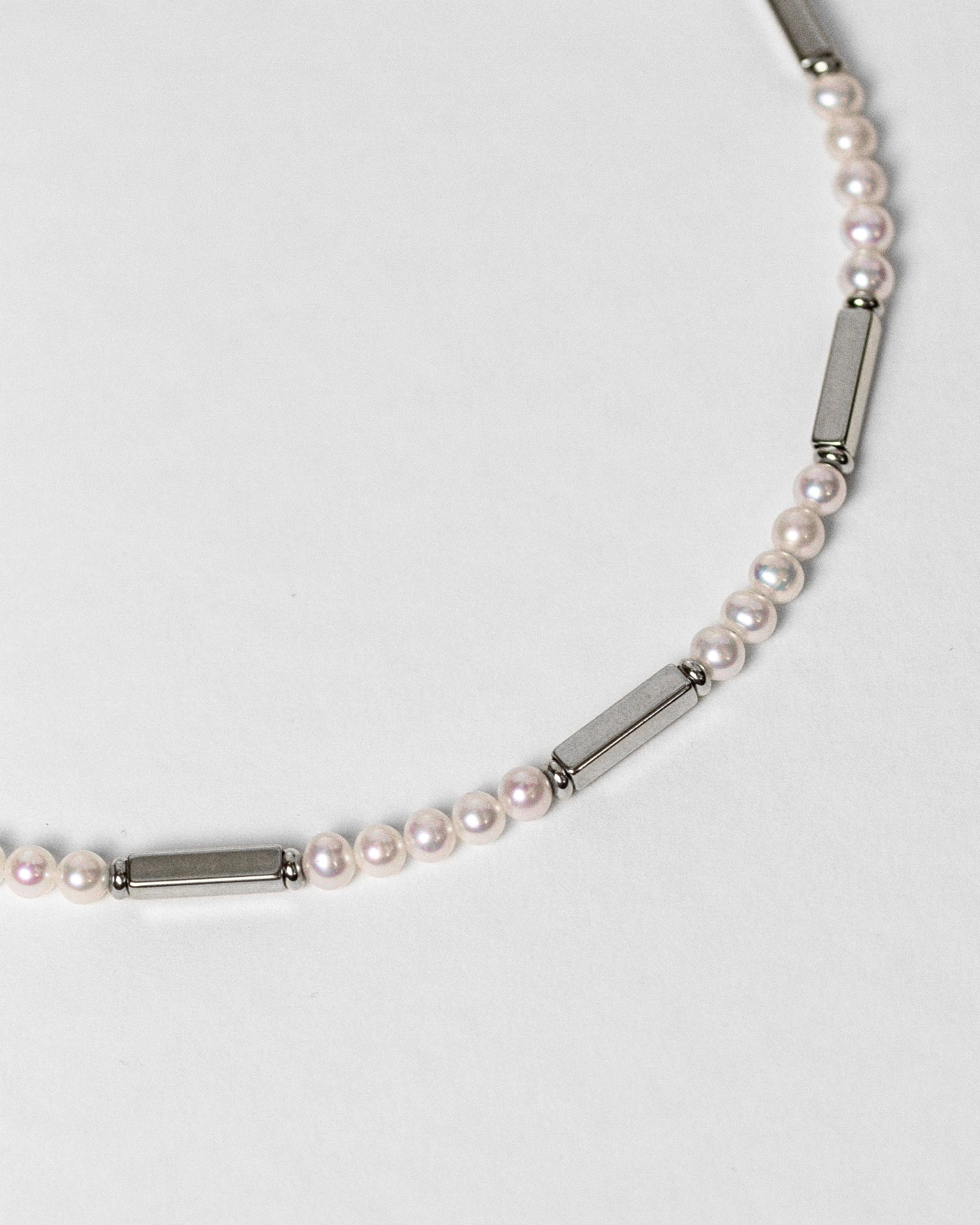 Collier Eternal perles d'eau douce & acier inoxydable