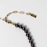 Collier Harry perles d'eau douce noires