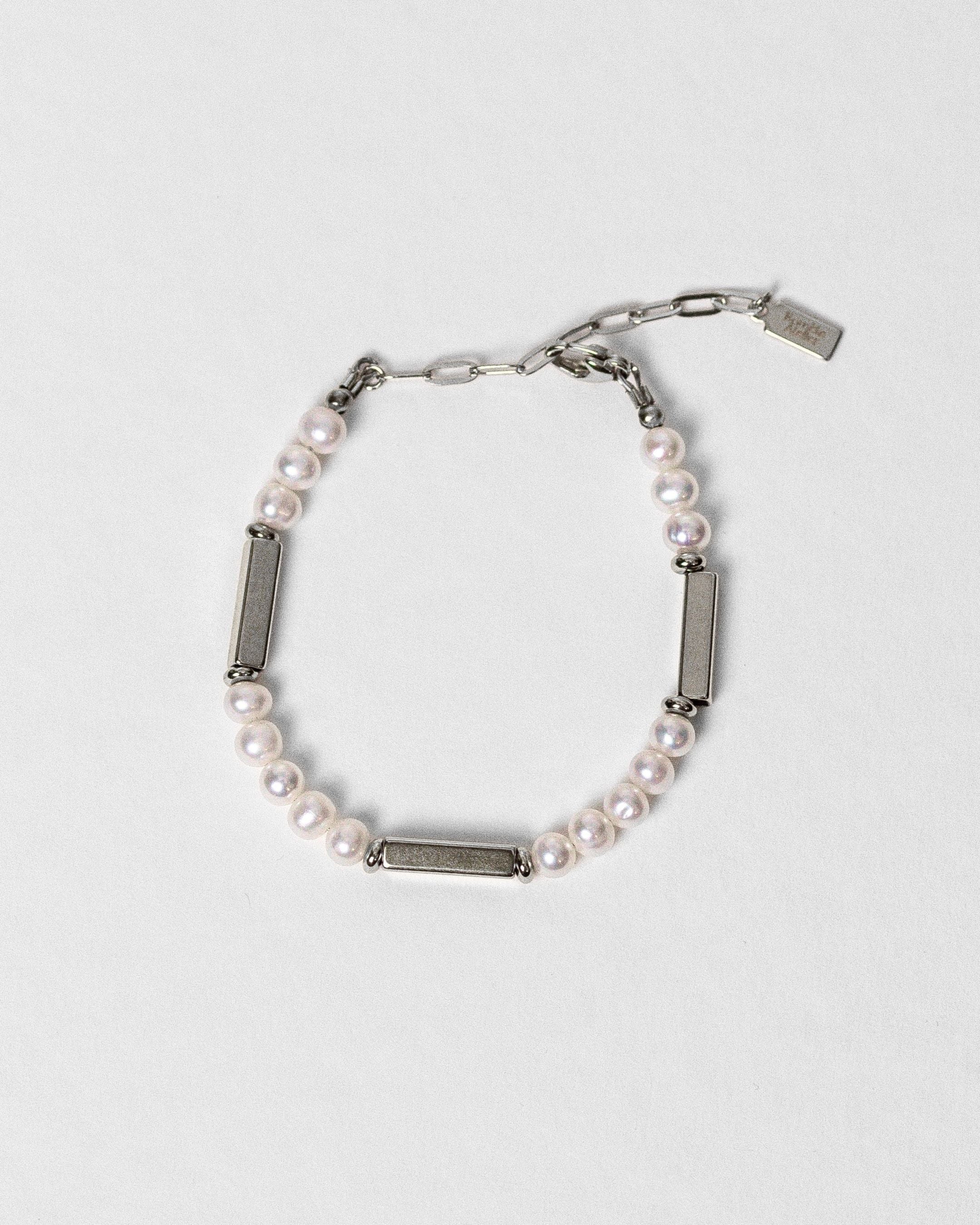 Bracelet Eternal perles d'eau douce & acier inoxydable