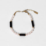 Bracelet Eternal perles d'eau douce & onyx noir