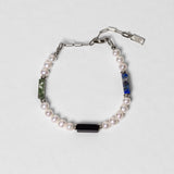 Bracelet Eternal perles d'eau douce & lapis, agate, onyx