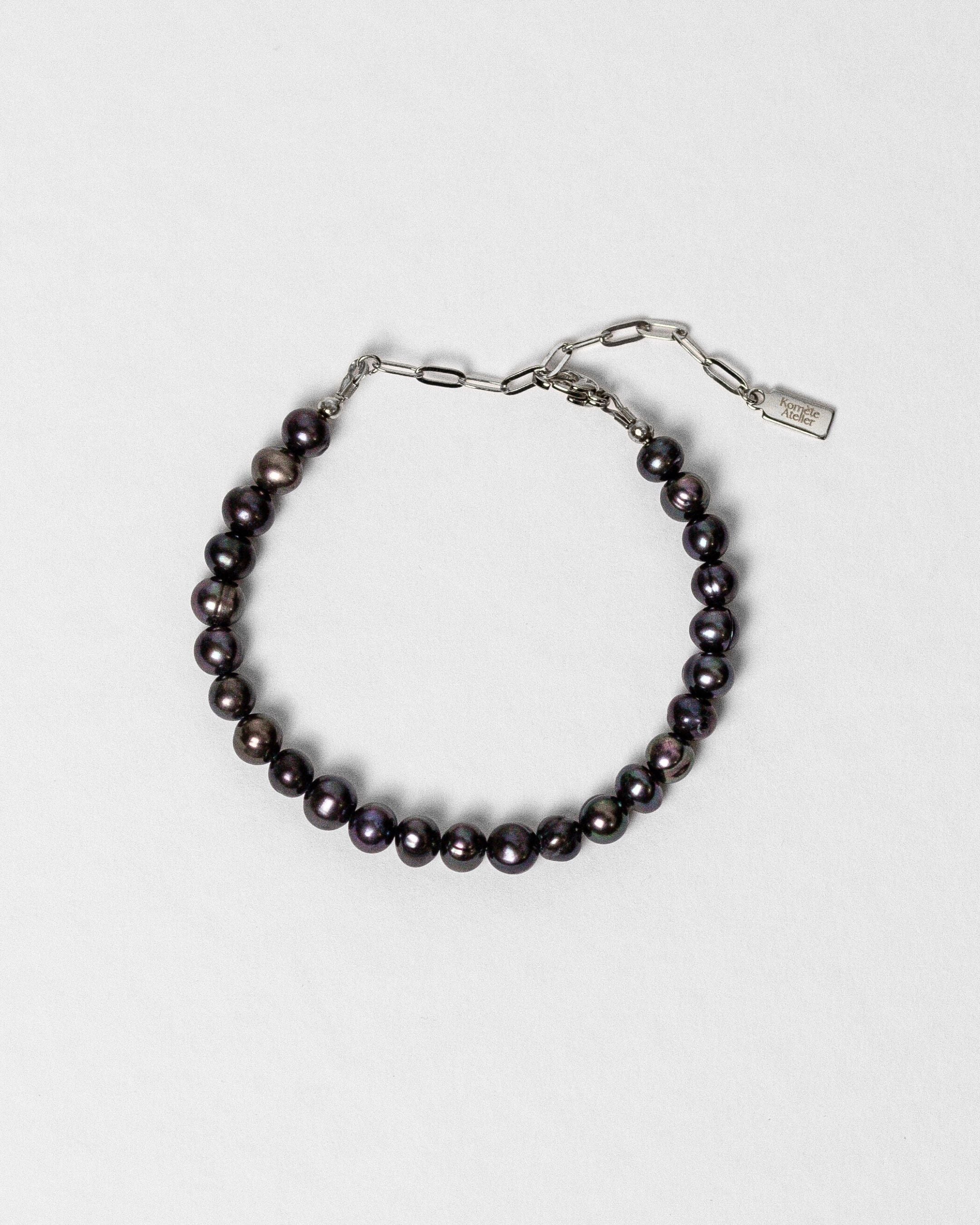 Bracelet Harry perles d'eau douce noires