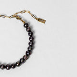 Bracelet Harry perles d'eau douce noires